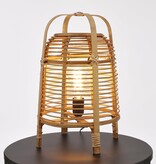 KantoormeubelenPlus Page Tafellamp - H41 x Ø27 cm - Bamboe - Lichtbruin