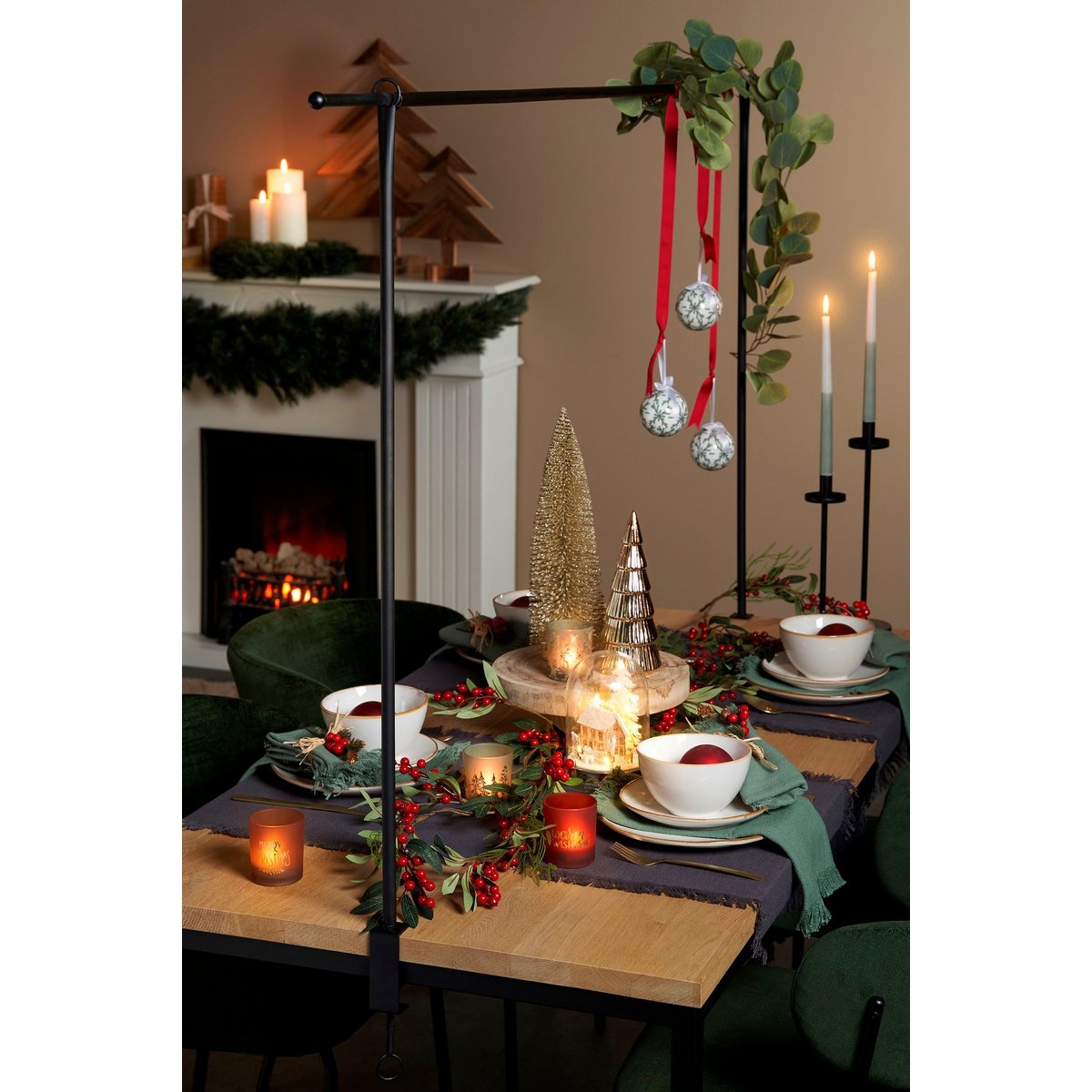 KantoormeubelenPlus Tafelklem - H110 x L223-250 cm - Metaal - Zwart