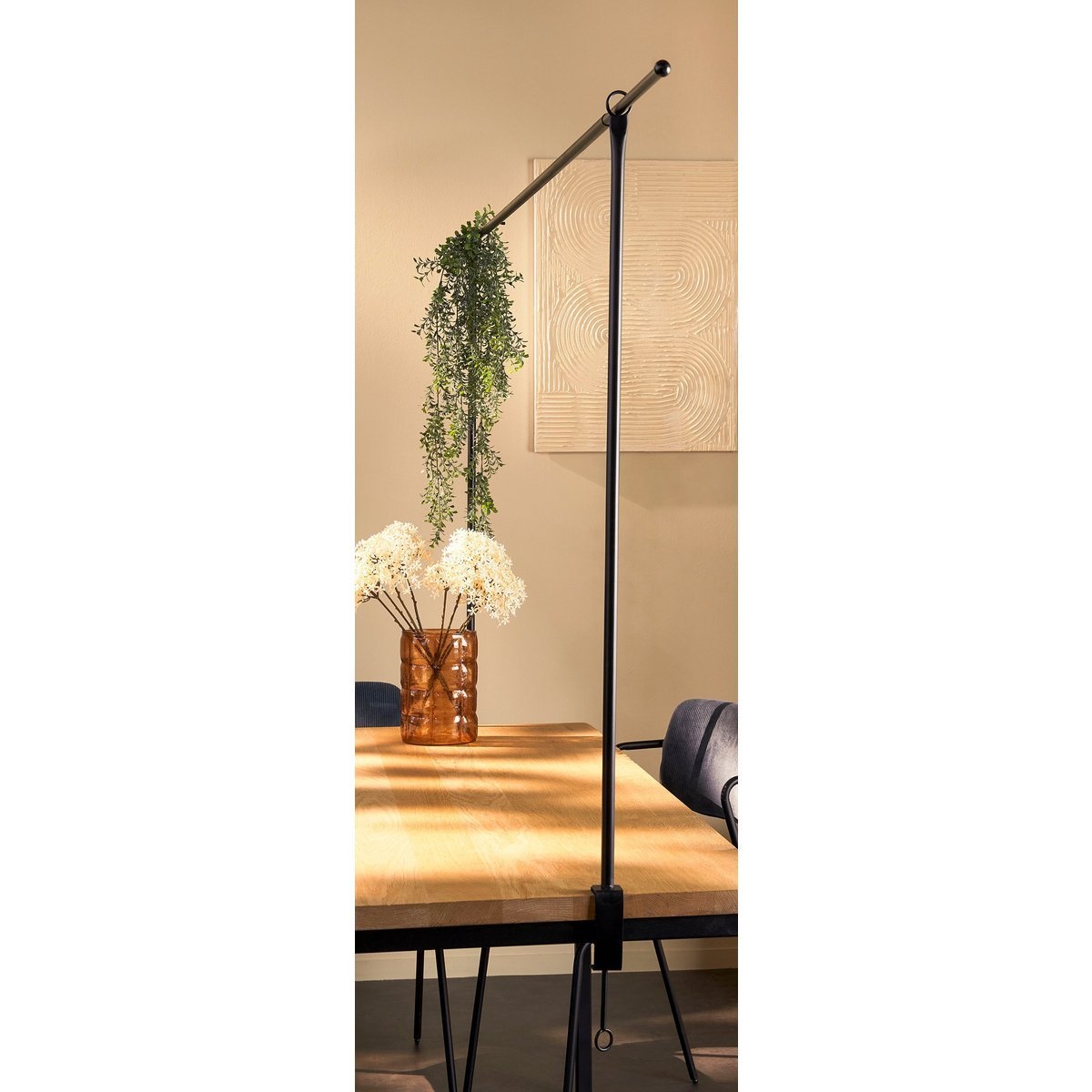 KantoormeubelenPlus Tafelklem - H110 x L223-250 cm - Metaal - Zwart