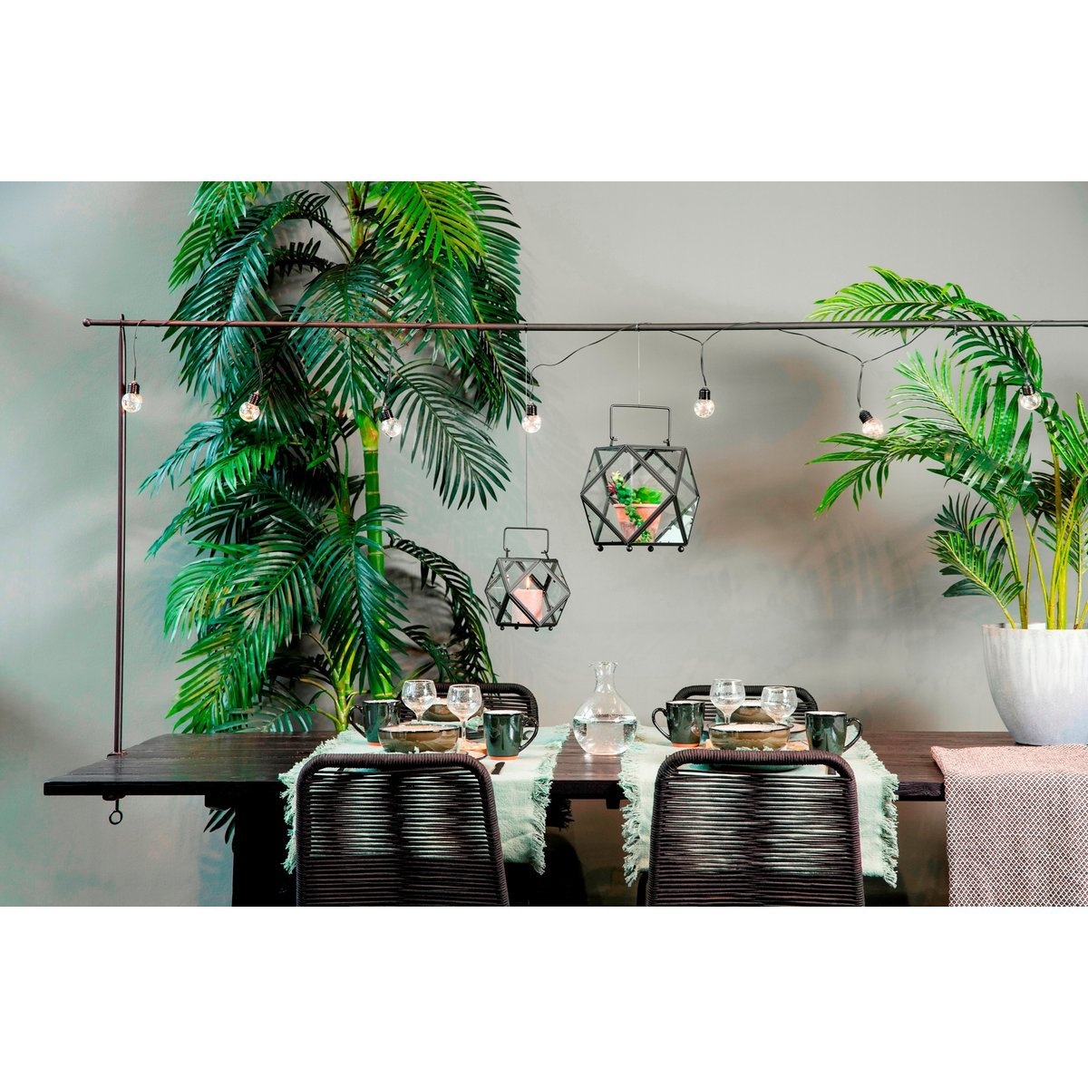 KantoormeubelenPlus Tafelklem - H110 x L223-250 cm - Metaal - Zwart