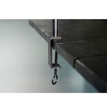 KantoormeubelenPlus Tafelklem - H110 x L223-250 cm - Metaal - Zwart