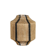 KantoormeubelenPlus Liliano Lantaarn - H36 x Ø30 cm - Jute - Zwart