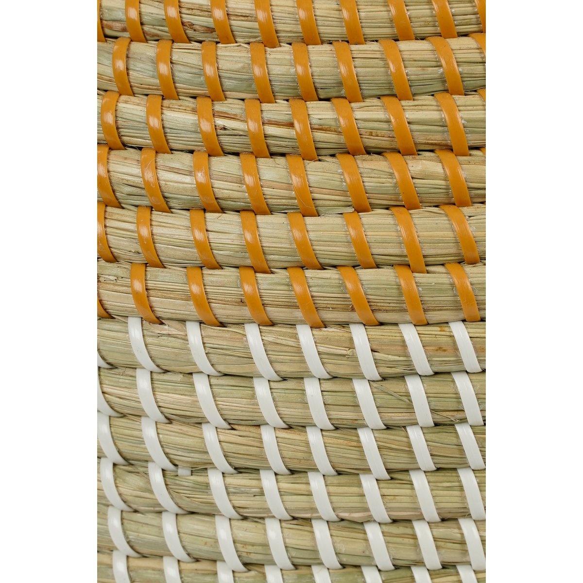 KantoormeubelenPlus Milou Opbergmand - Set van 2 - H43 x Ø50 cm - Zeegras - Geel