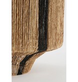 KantoormeubelenPlus Liliano Lantaarn - H36 x Ø30 cm - Jute - Zwart