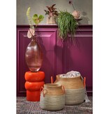 KantoormeubelenPlus Milou Opbergmand - Set van 2 - H43 x Ø50 cm - Zeegras - Geel