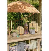 KantoormeubelenPlus Liliano Lantaarn - H36 x Ø30 cm - Jute - Zwart