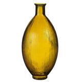 KantoormeubelenPlus Firenza Fles Vaas - H59 x Ø29 cm - Gerecycled Glas - Oker
