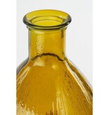 KantoormeubelenPlus Firenza Fles Vaas - H59 x Ø29 cm - Gerecycled Glas - Oker