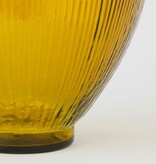 KantoormeubelenPlus Firenza Fles Vaas - H59 x Ø29 cm - Gerecycled Glas - Oker