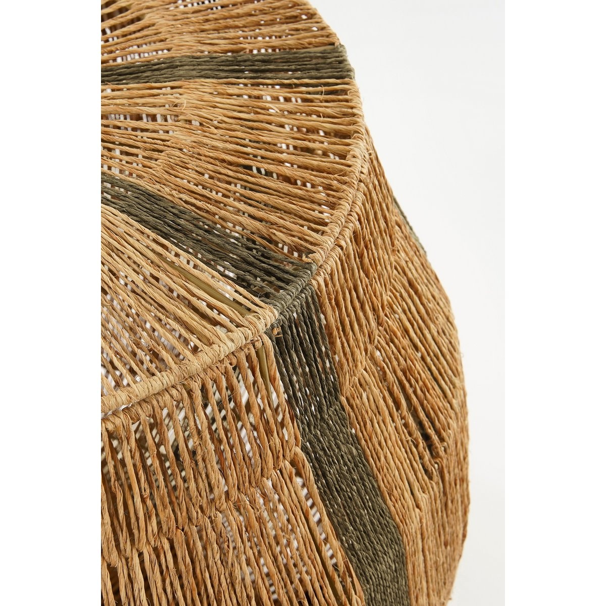 KantoormeubelenPlus Liliano Mand - Set van 2 - H48 x Ø50 cm - Jute - Donkergroen