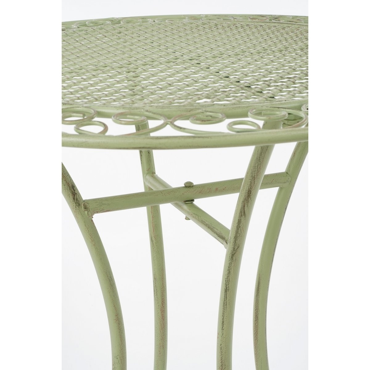 KantoormeubelenPlus Provence Bistrotafel voor Buiten - H70 x Ø60 cm - Lichtgroen