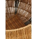 KantoormeubelenPlus Liliano Mand - Set van 2 - H48 x Ø50 cm - Jute - Donkergroen