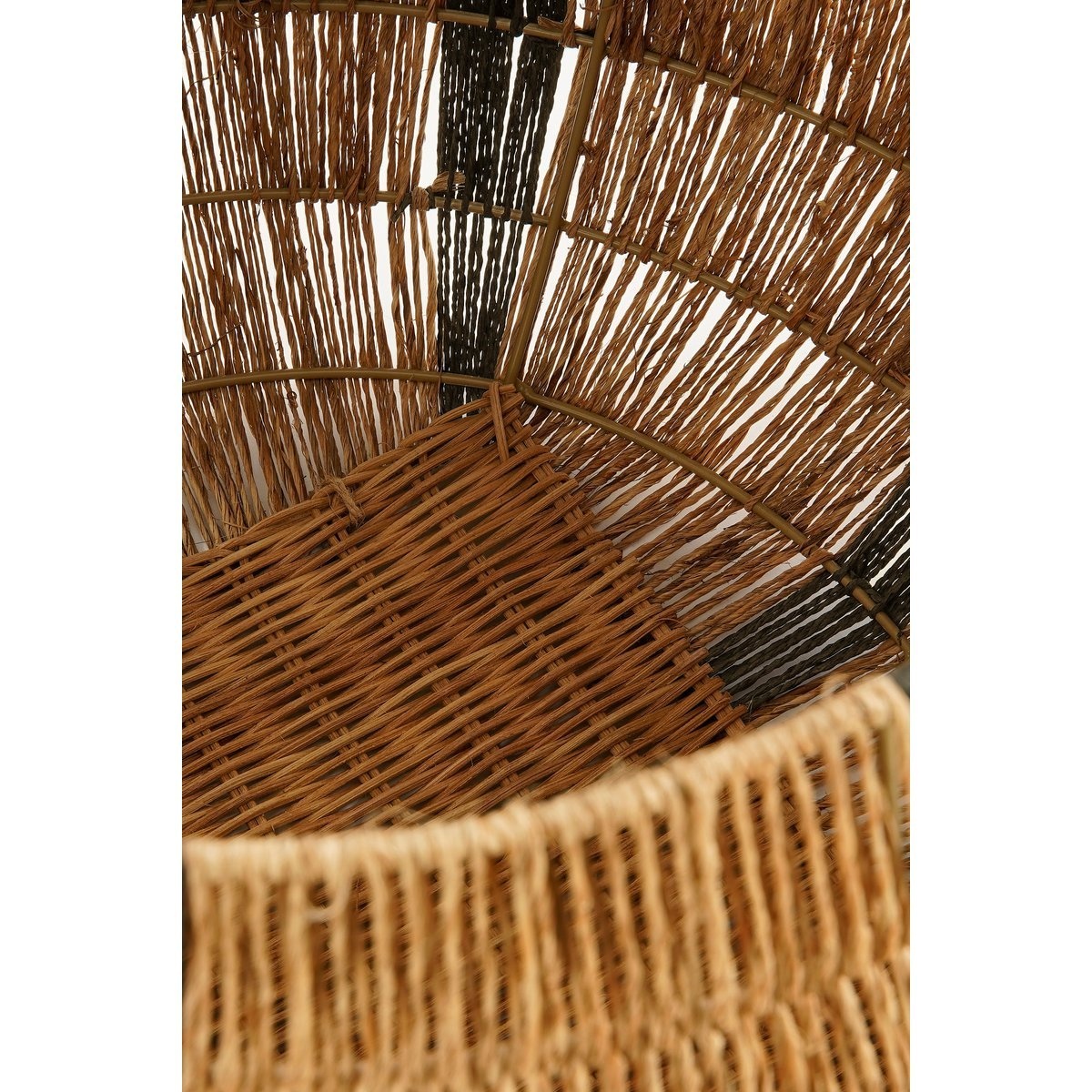 KantoormeubelenPlus Liliano Mand - Set van 2 - H48 x Ø50 cm - Jute - Donkergroen