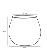 KantoormeubelenPlus Liliano Mand - Set van 2 - H48 x Ø50 cm - Jute - Donkergroen