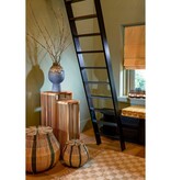 KantoormeubelenPlus Liliano Mand - Set van 2 - H48 x Ø50 cm - Jute - Donkergroen