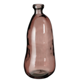 KantoormeubelenPlus Pinto Vaas - H51 x Ø22 cm - Gerecycled Glas - Donkerbruin