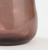 KantoormeubelenPlus Pinto Vaas - H51 x Ø22 cm - Gerecycled Glas - Donkerbruin