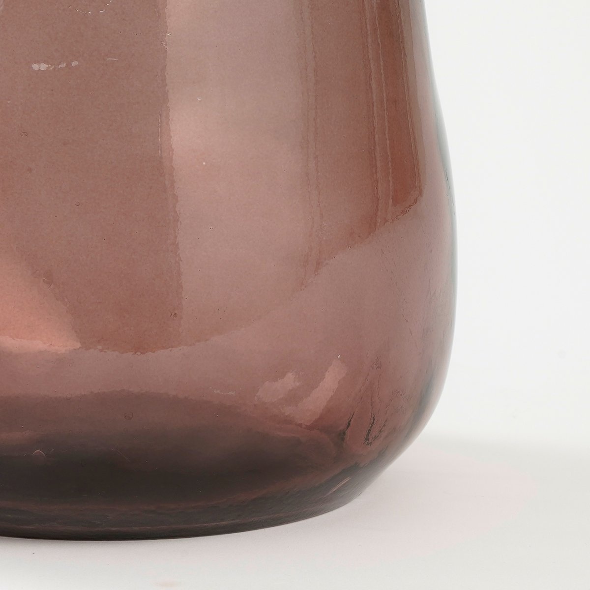 KantoormeubelenPlus Pinto Vaas - H51 x Ø22 cm - Gerecycled Glas - Donkerbruin