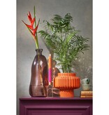 KantoormeubelenPlus Pinto Vaas - H51 x Ø22 cm - Gerecycled Glas - Donkerbruin