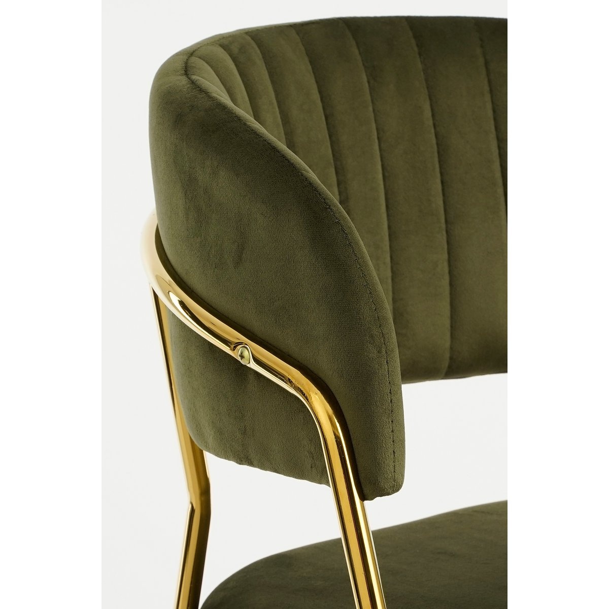 KantoormeubelenPlus Moony Eetkamerstoel - Velvet - Donkergroen