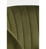 KantoormeubelenPlus Moony Eetkamerstoel - Velvet - Donkergroen