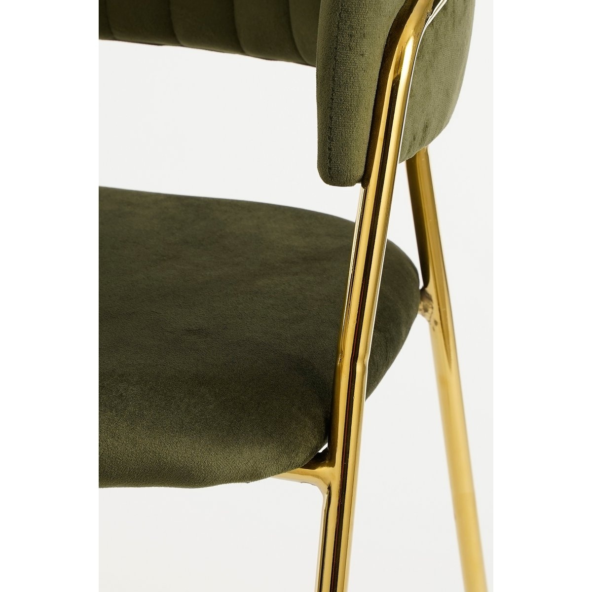 KantoormeubelenPlus Moony Eetkamerstoel - Velvet - Donkergroen