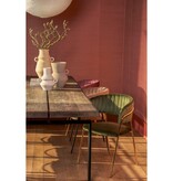 KantoormeubelenPlus Moony Eetkamerstoel - Velvet - Donkergroen