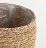 KantoormeubelenPlus Jorck Mand voor Planten - H24 x Ø26 cm - Zeegras - Lichtbruin