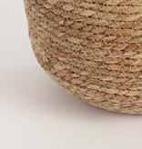 KantoormeubelenPlus Jorck Mand voor Planten - H24 x Ø26 cm - Zeegras - Lichtbruin
