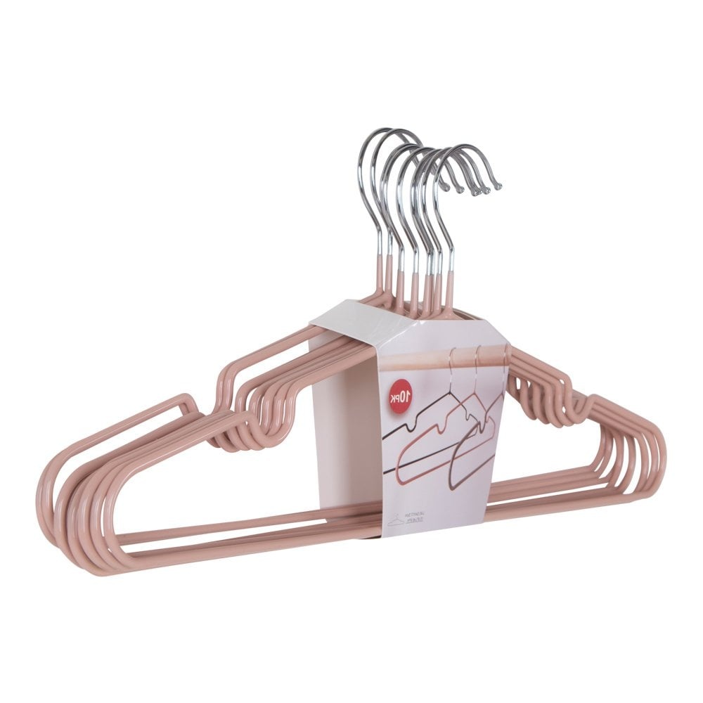 KantoormeubelenPlus Massa Hangers - Metalen hangers met rozencoating S/10