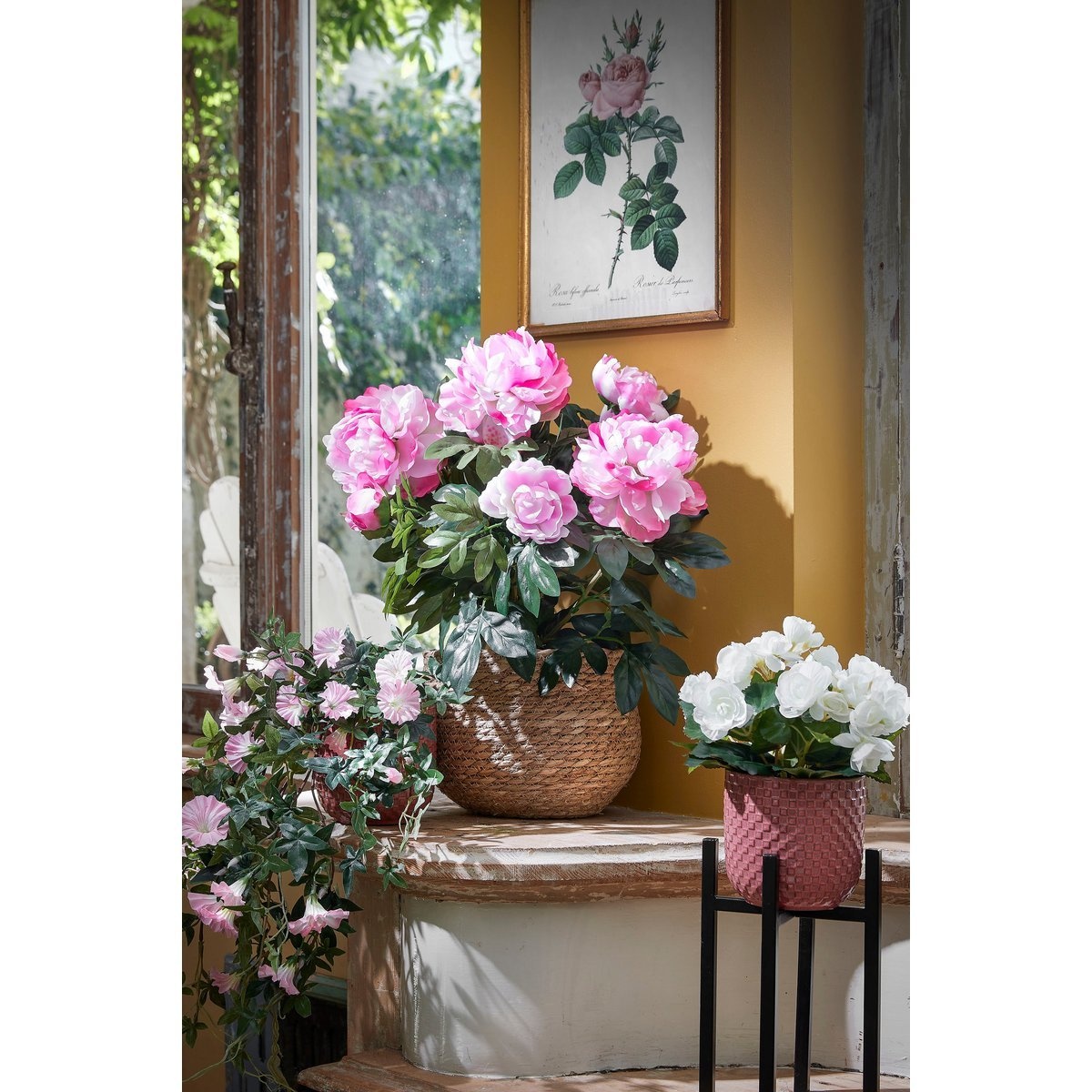 KantoormeubelenPlus Jorck Mand voor Planten - H24 x Ø26 cm - Zeegras - Lichtbruin