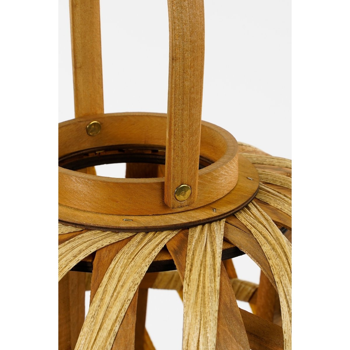 KantoormeubelenPlus Helios Windlicht - H49 x Ø31 cm - Gerecycled Polyester - Bruin