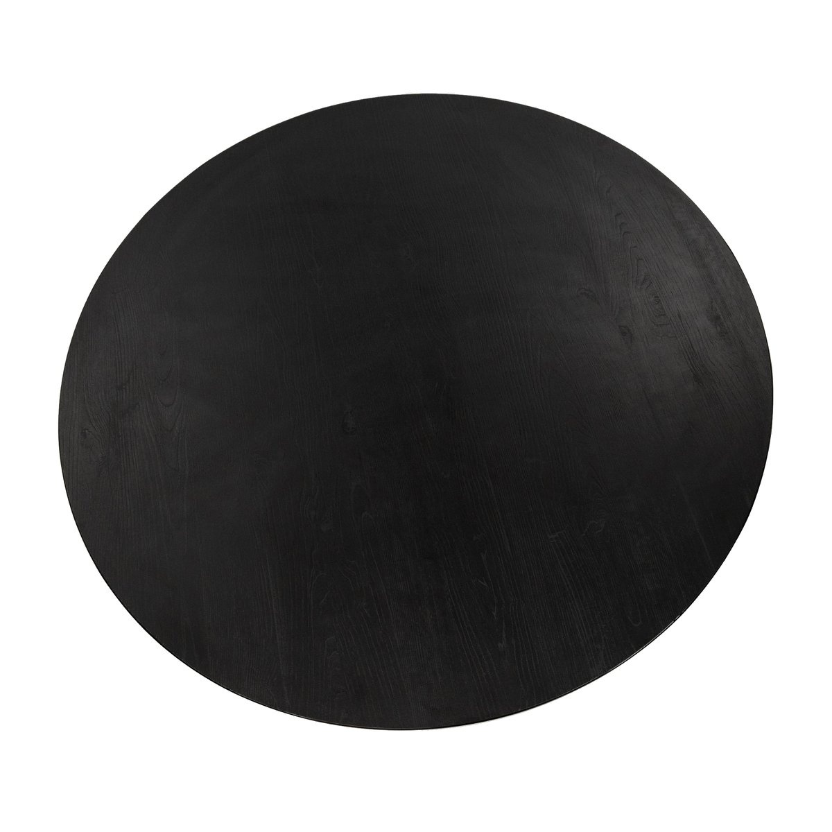 KantoormeubelenPlus Stalux Ronde eettafel 'Daan' 148cm, kleur zwart / zwart eiken