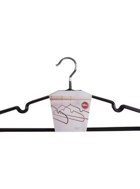 KantoormeubelenPlus Massa Hangers - Metalen hangers met zwarte coating S/10