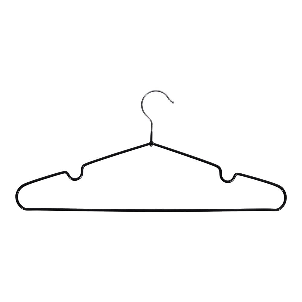 KantoormeubelenPlus Massa Hangers - Metalen hangers met zwarte coating S/10