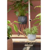 KantoormeubelenPlus Plantenstandaard - H38,5 x Ø30 cm - Metaal - Zwart
