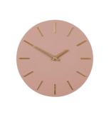 Brixen Wandklok - Ø35,5 cm - Roze