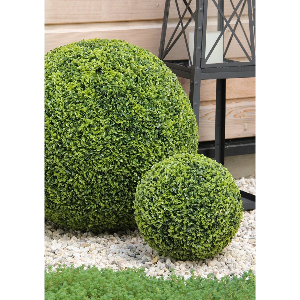 KantoormeubelenPlus Theeplant Bol Kunstplant voor Buiten - Ø27 cm - Groen