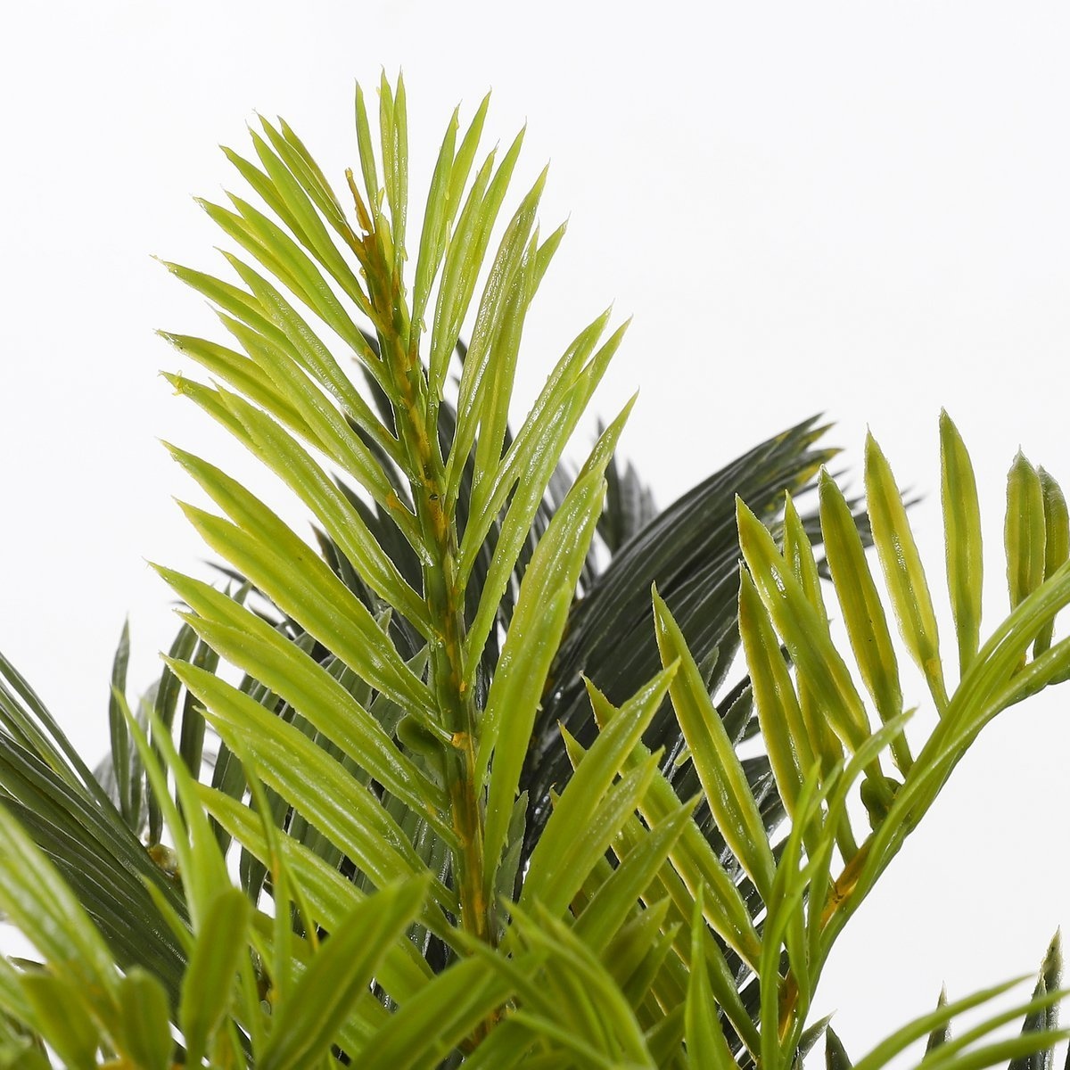KantoormeubelenPlus Cycas Palm Kunstplant in Bloempot Stan - H37 x Ø44 cm - Groen