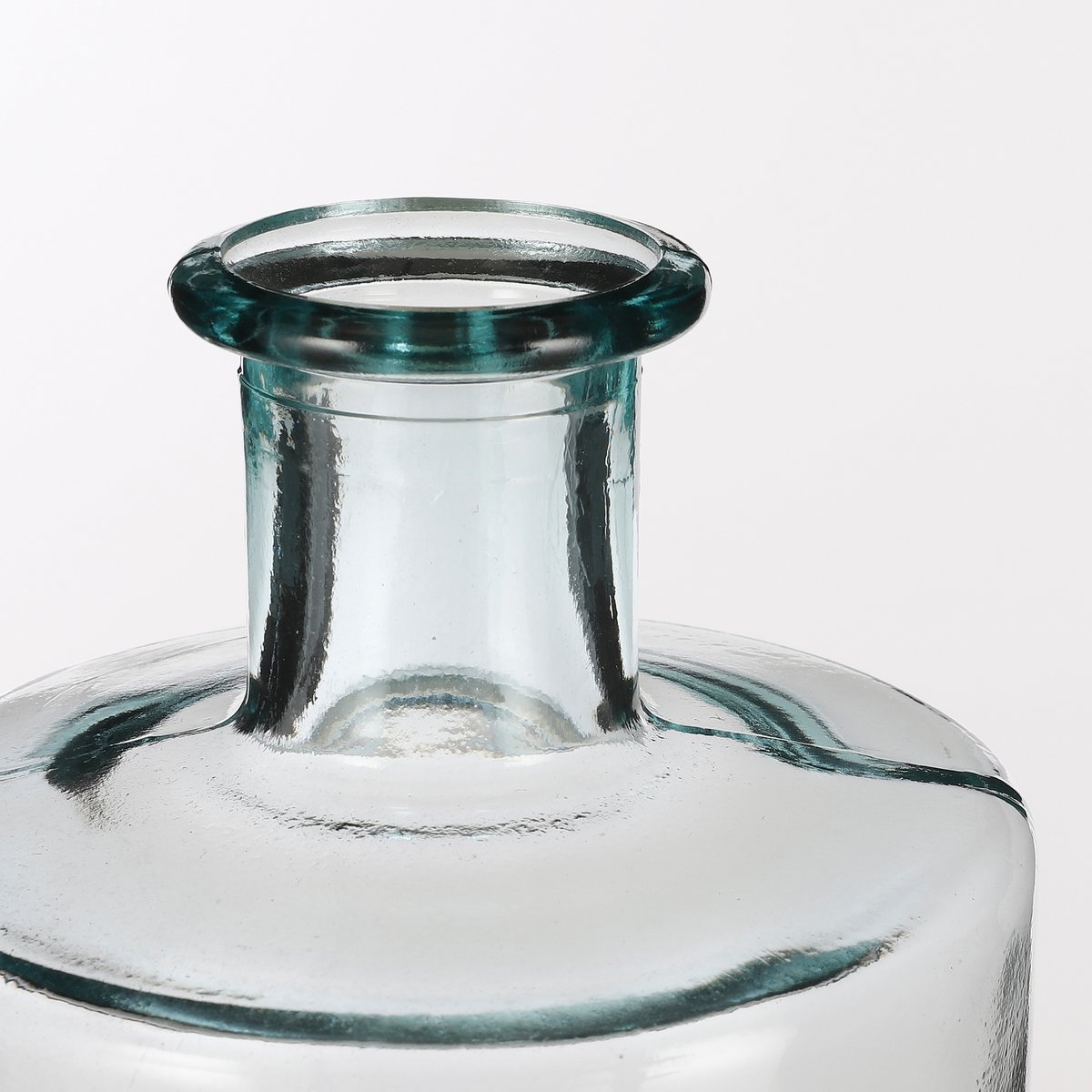 KantoormeubelenPlus Guan Fles Vaas - H40 x Ø15 cm - Gerecycled Glas - Transparant