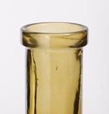 KantoormeubelenPlus Rioja Fles Vaas - H100 x Ø21 cm - Gerecycled Glas - Oker