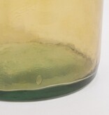 KantoormeubelenPlus Rioja Fles Vaas - H100 x Ø21 cm - Gerecycled Glas - Oker