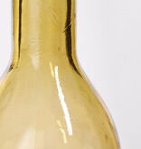 KantoormeubelenPlus Rioja Fles Vaas - H100 x Ø21 cm - Gerecycled Glas - Oker