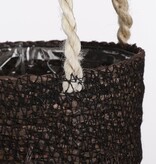 KantoormeubelenPlus Atlantic Mand voor Planten - Set van 2 - H16 x Ø16 cm - Zwart