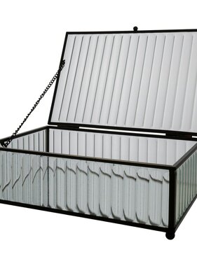 KantoormeubelenPlus Santorini-doos - zwart; Glas