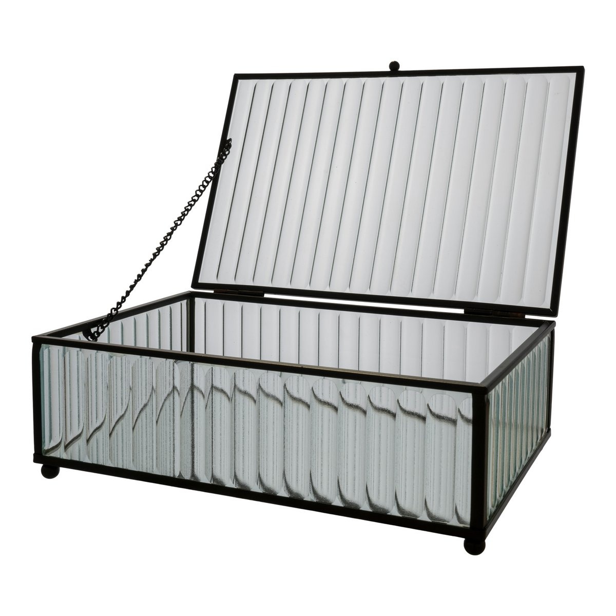 KantoormeubelenPlus Santorini-doos - zwart; Glas