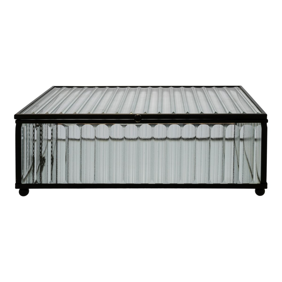 KantoormeubelenPlus Santorini-doos - zwart; Glas