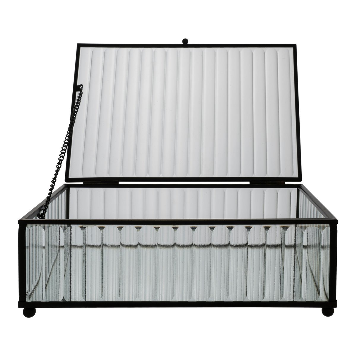 KantoormeubelenPlus Santorini-doos - zwart; Glas