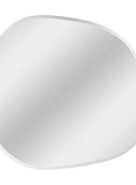 KantoormeubelenPlus Bangalore Mirror - Spiegel, organische vorm, gefacetteerde rand, 60x70 cm