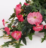 KantoormeubelenPlus Petunia Kunst Hangplant in Bloempot Stan - L25 x B45 x H50 cm - Donkerroze